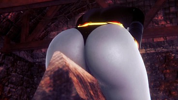Raven takes a ride on the Wooden Pony BSDM - Titans Porn