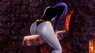 Raven takes a ride on the Wooden Pony BSDM - Titans Porn