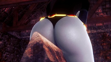 Raven takes a ride on the Wooden Pony BSDM - Titans Porn