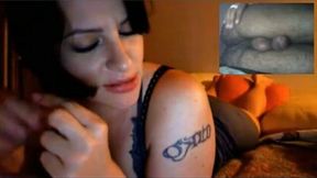 Chubby girl likes when I show her my asshole on webcam