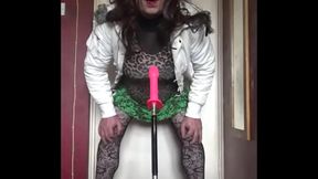 bisexual crossdresser wants to be filmed while getting his anal pussy fucked by a real cock instead of this dildo machine fucking him part 37