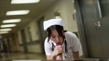Hospital-bound nurse gets a deep, AI-generated 3D blowjob