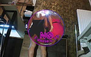 NO PANTIES DJANE Big Ass Shake while playing music legs and Sexy Rave Style Raver EDM Costume Dress