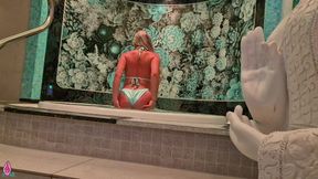 Sexiest hot tub fuck EVER with a stranger I met at the spa