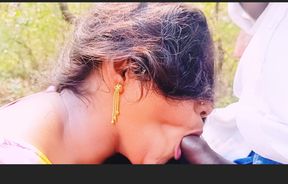 Telugu Silk outdoor blowlob fucking with boy friend telugu dirty talks.