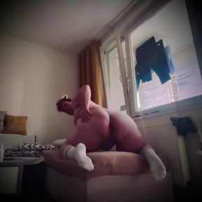 I pose with my bubble butt as a best possible version of sissy bitch I could do at that moment