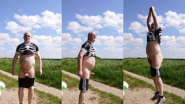 Lustiges Outdoor in Zeitlupe