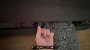 Step Son Took of the Helplessness of Stepmother Stuck Under the Bed