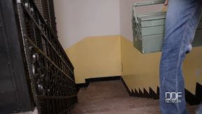 pipes & tools - brunette babe gets ass fucked by plumber