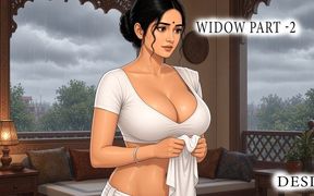 Desi Hot Lonely Widow Passionate Encounter with Caring Older Man Part 2