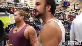 BAREBACKTHATHOLE Mason Lear and Riley Mitchel raw breed hard