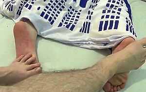 playing footsies with my best friend