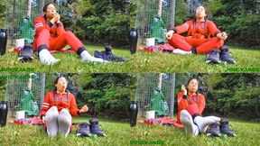 outdoor grounding exercise while smoking volume 53 Non Nude ****MP4****