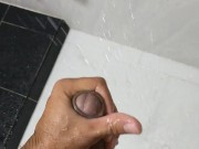 Paja rápida en la ducha con lechita al final