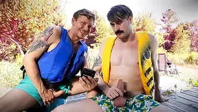 Straight Guy Helps Friend Cum After He Lost His Phone