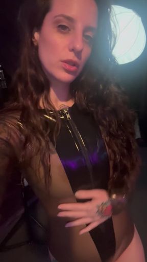 Long-sleeve latex lover's secret