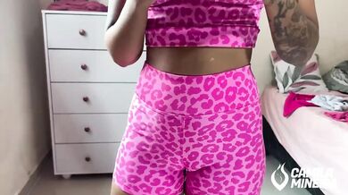 StepMom’s juicy cameltoe soaks her panties raw in solo POV