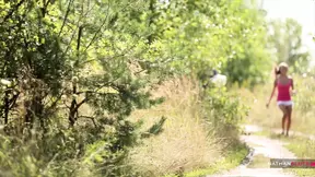 scened blonde MILF Tracy Love gets fucked hard outdoors