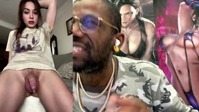 sweaty transgender cock whore is being a delicious nasty girl, ai generated