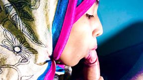 INDIAN MUSLIM HIJAB, colorful deepthroat desi face fuck