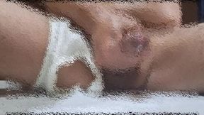 Masturbation　今日のパンツ、変態オナニー。女のパンツ履いての射精が一番気持ちいい。