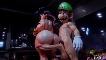 S&uacute_per Mario - Pauline X Luigi 3d