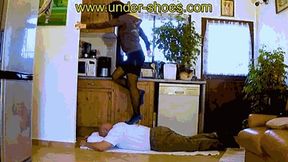 Miss Katarina wildly blue high heels trample and CBT destruction ( EXTREME VIDEO )