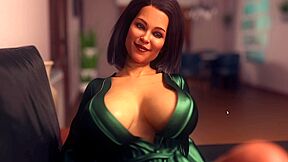 Ashe Massaging Her Stepmom Feet And Watching Her Boobs