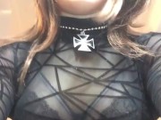 Charla the biker babe (female mask, trans, crossdressing, leather, boots)