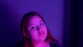 College Latina takes off her sweaty shoes!