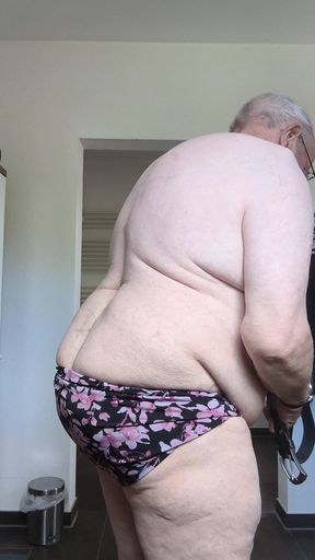 Wife's Flower Pantie and Belted