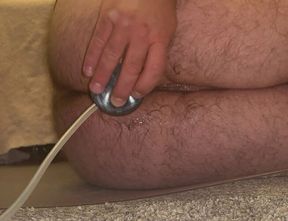 Anal Steve Slamming a Nice Long Dildo Deep Into His Ass with Lots of Moaning and Groaning as It Pushes Into His Ass