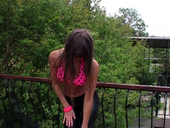 Fake agent fuck brunette amateur babe outdoor