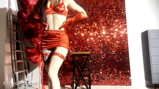 My new red erotic lingerie. Videos for jerking off