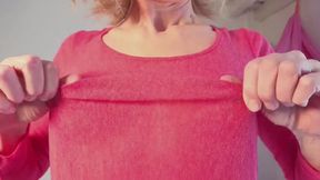 Masturbate for her small tits