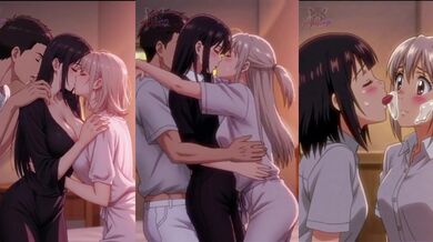 College sex, threesome