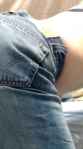 Thrilling moment from "Requested jeans with side view and anal orgasm"