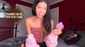 Teasing You In Your Flat Cage Feat Aria Nicole 1080p