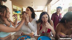 ”REALITY KINGS BBQ Bash & Sneaky Smash - Miss Raquel, Selina Bentz, AJ”