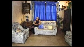 Group Sex with Amateur Busty MILF Fucked and Cum in Mouth by Four Big Vintage Cocks