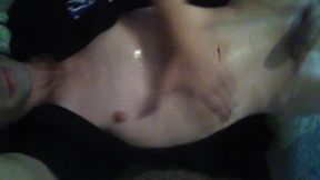 Fucking My Asshole Raw with a Dildo &amp; Pouring Oil on My Titties