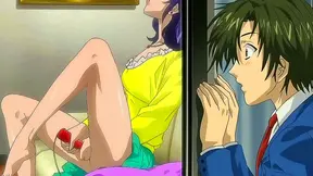 Caught Step-Aunt Masturbating – MILF Blowjob & Uncensored Anime Facial