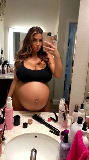 titty drop, a young, blonde Caucasian woman, video created by AI