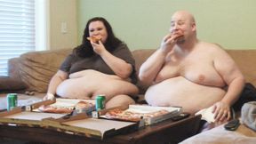 Fat Guy Eating Pizza With SSBBW Tiffany Cushinberry *MP4*