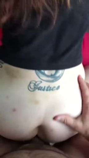 Doggie fuck while she smokes a cigarette, so hot!