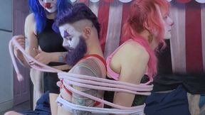 Clown Learns Bondage BTS