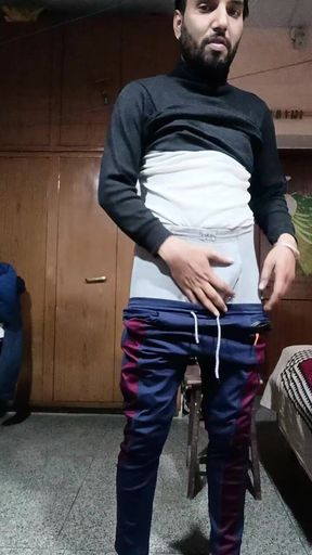 Indian Boy Enjoy Hand Practice with Live Performance