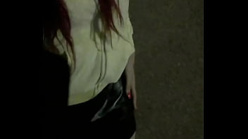 CD Janita walks outside @night
