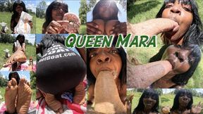 Queen Mara gets a sticky treat from DaddyGoat!