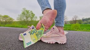 Money Under My Glittery Buffalo Clogs